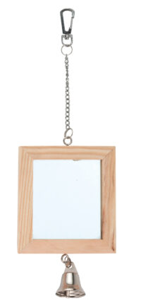 Miroir double pour oiseaux