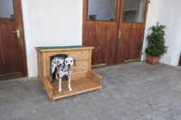 Niche pour chien avec terrasse