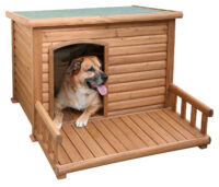 Niche pour chien avec terrasse