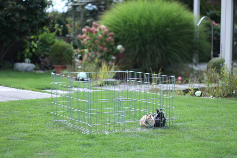 Open-air enclosure with breakout barrier