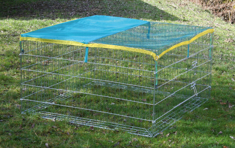 Open-air enclosure with breakout barrier