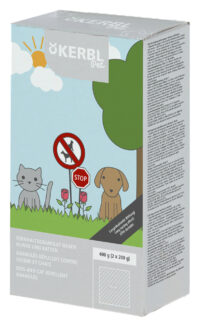 Repellent granules against dogs and cats