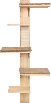 Wall-Mounted Cat Tree Timber