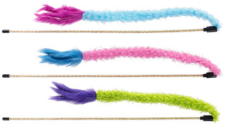 Canne à pêche pour chat