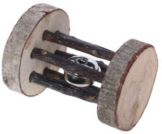 Rouleau à jouer et à grignoter avec une clochette