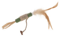 Stick cat toy with hemp rope