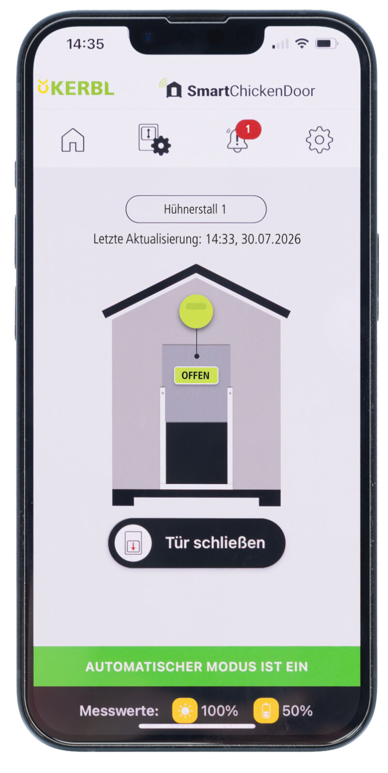 Automatische Hühnertür Duo Smart
